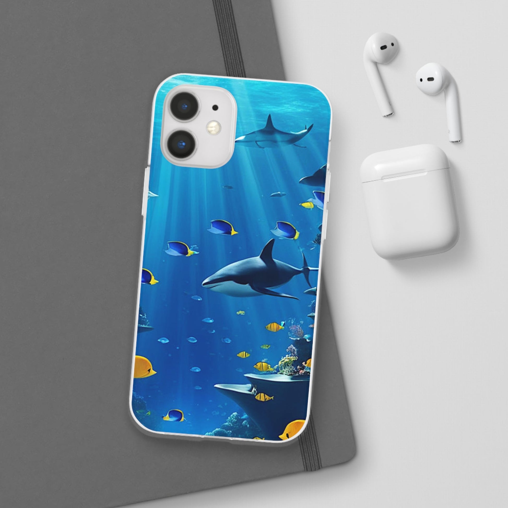 Blue Water Shark Flexi Case - Colorwink