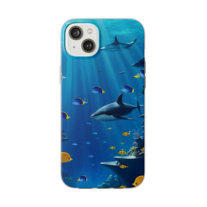 Blue Water Shark Flexi Case - Colorwink