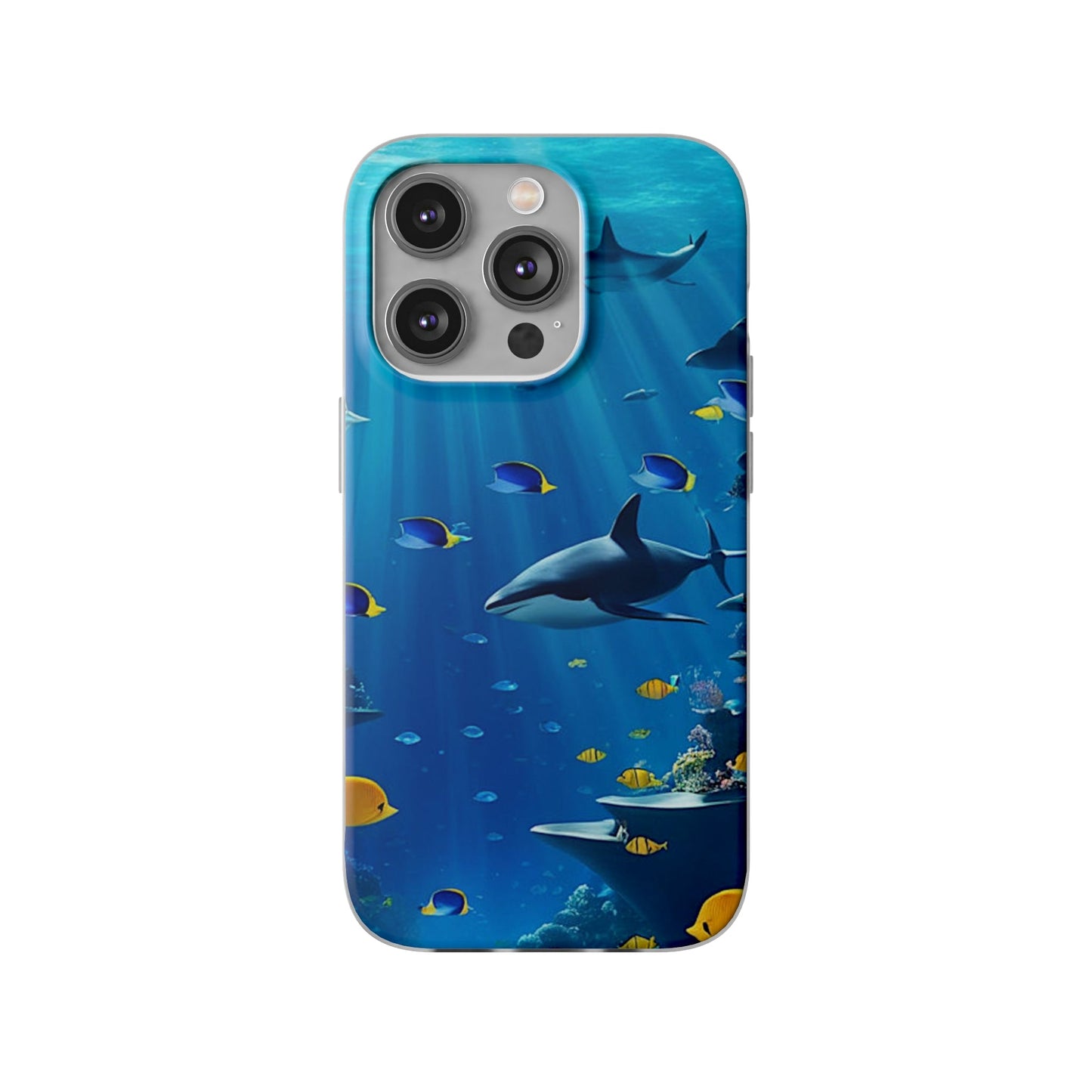 Blue Water Shark Flexi Case - Colorwink