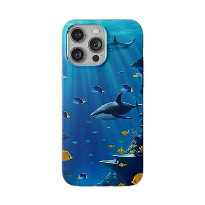 Blue Water Shark Flexi Case - Colorwink