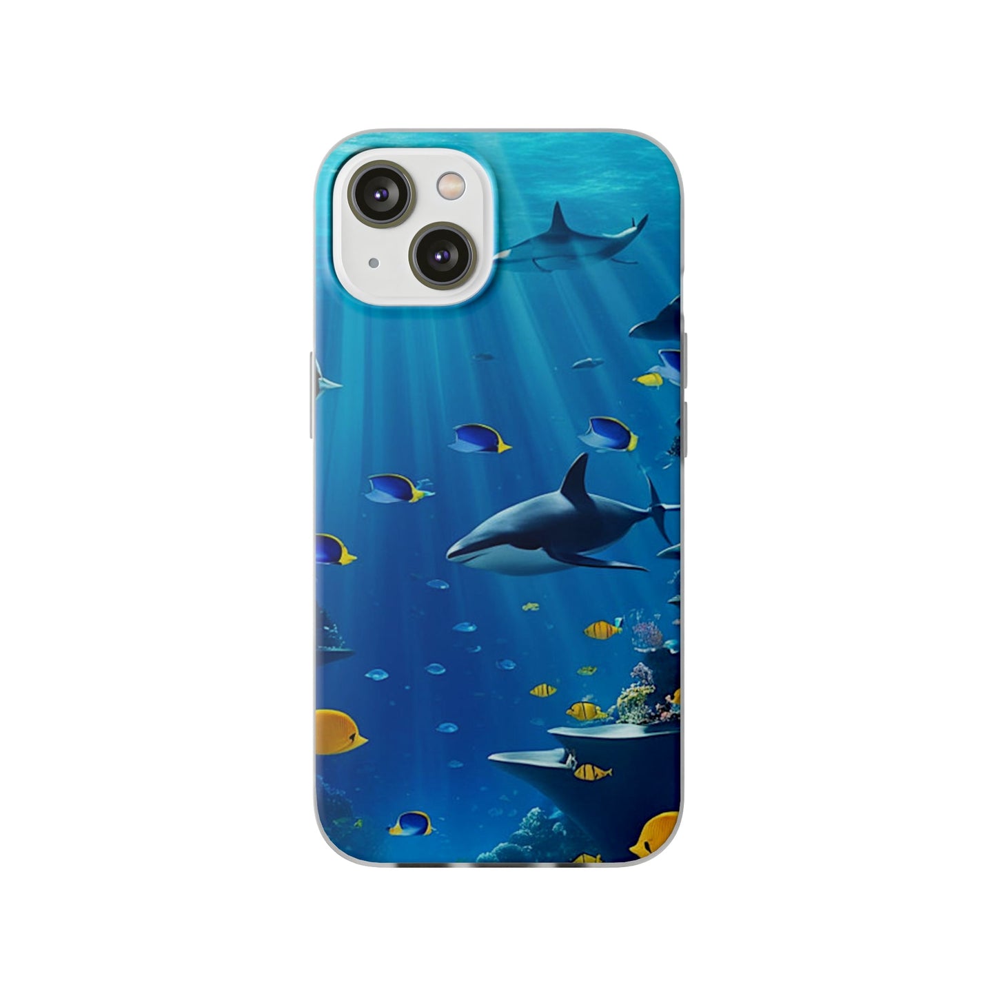 Blue Water Shark Flexi Case - Colorwink