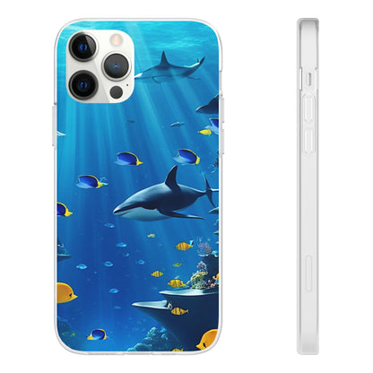 Blue Water Shark Flexi Case - Colorwink