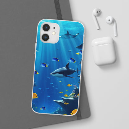 Blue Water Shark Flexi Case - Colorwink