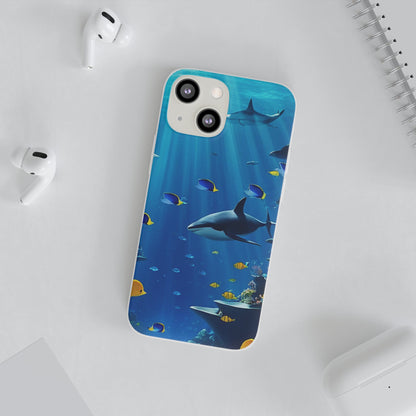 Blue Water Shark Flexi Case - Colorwink