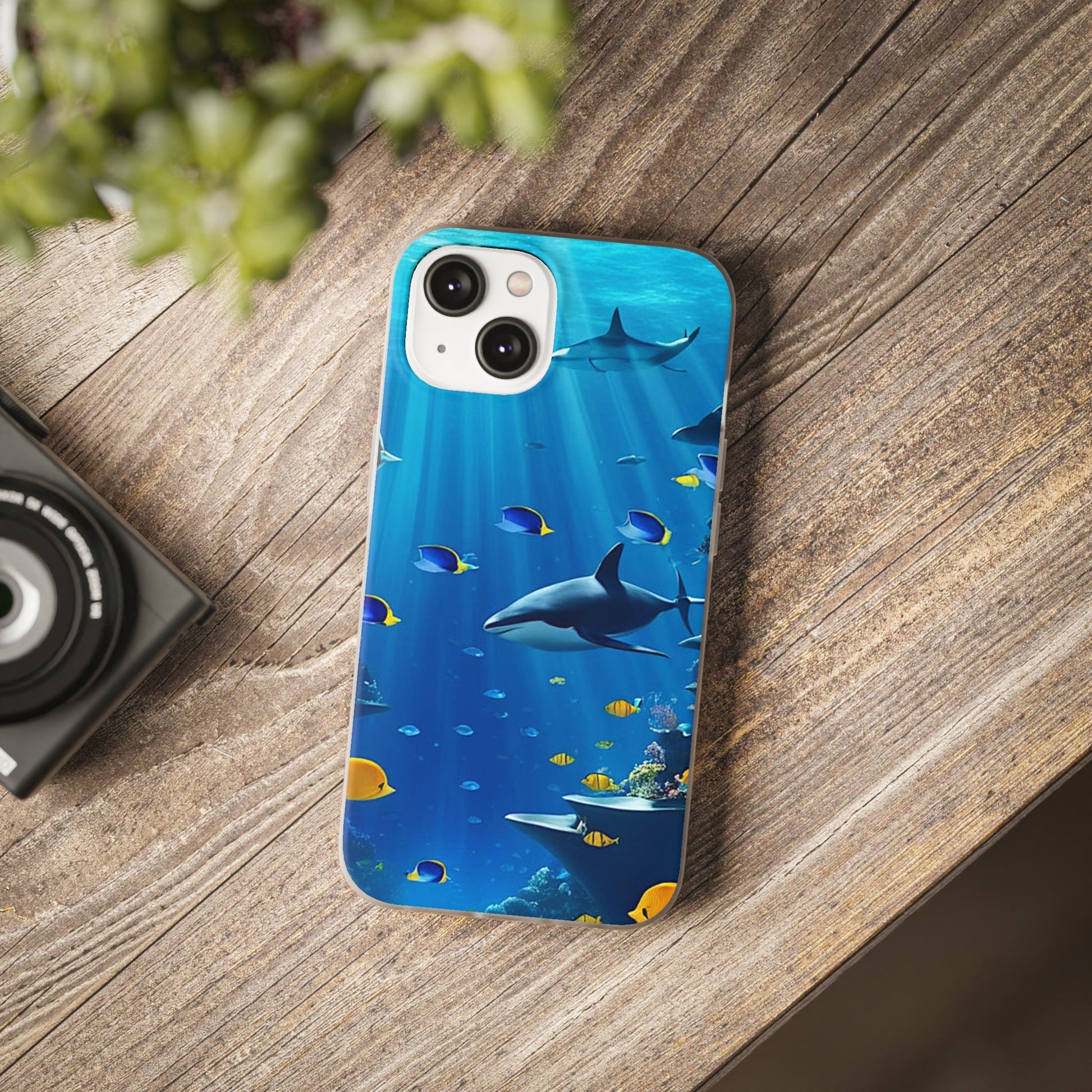 Blue Water Shark Flexi Case - Colorwink