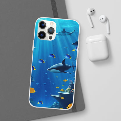 Blue Water Shark Flexi Case - Colorwink