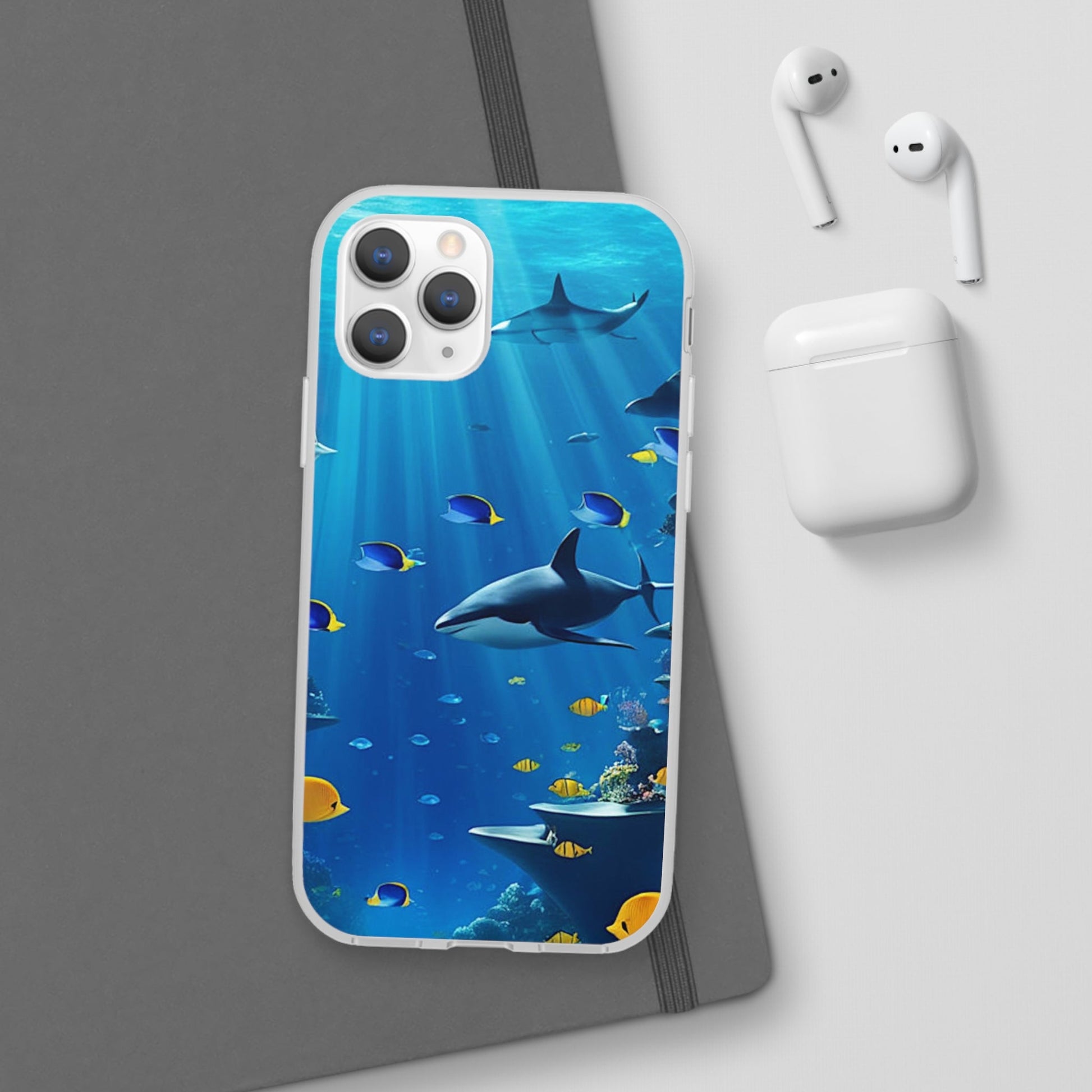 Blue Water Shark Flexi Case - Colorwink