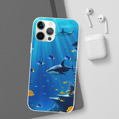 Blue Water Shark Flexi Case - Colorwink