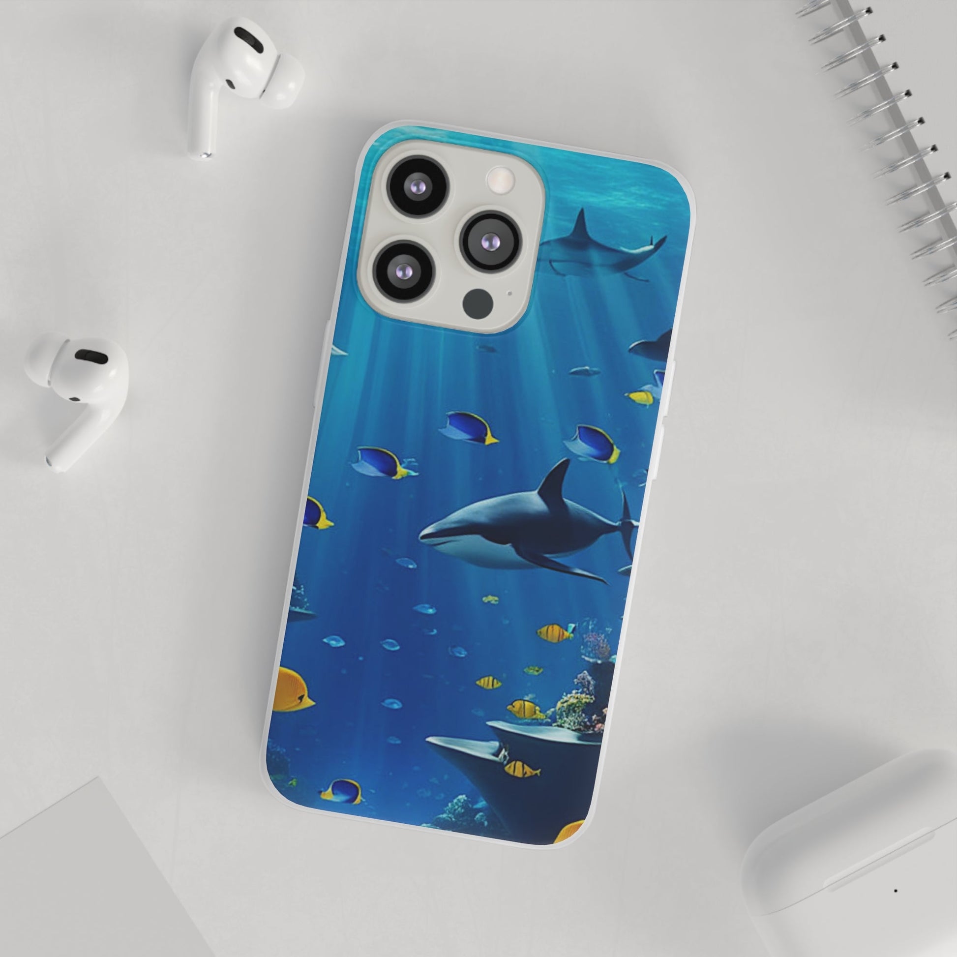 Blue Water Shark Flexi Case - Colorwink