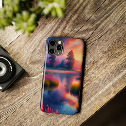 Blurry Morning Slim Phone Case - Colorwink