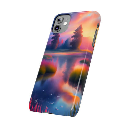 Blurry Morning Slim Phone Case - Colorwink