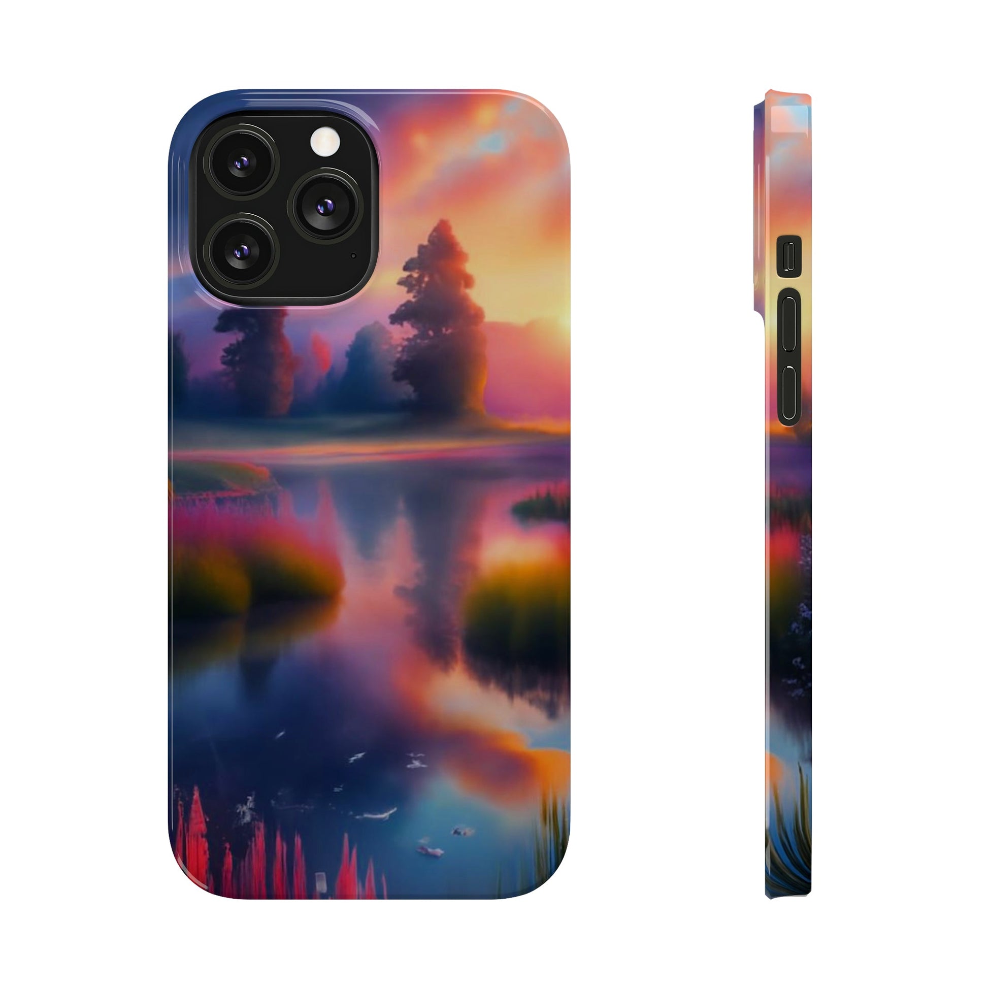 Blurry Morning Slim Phone Case - Colorwink