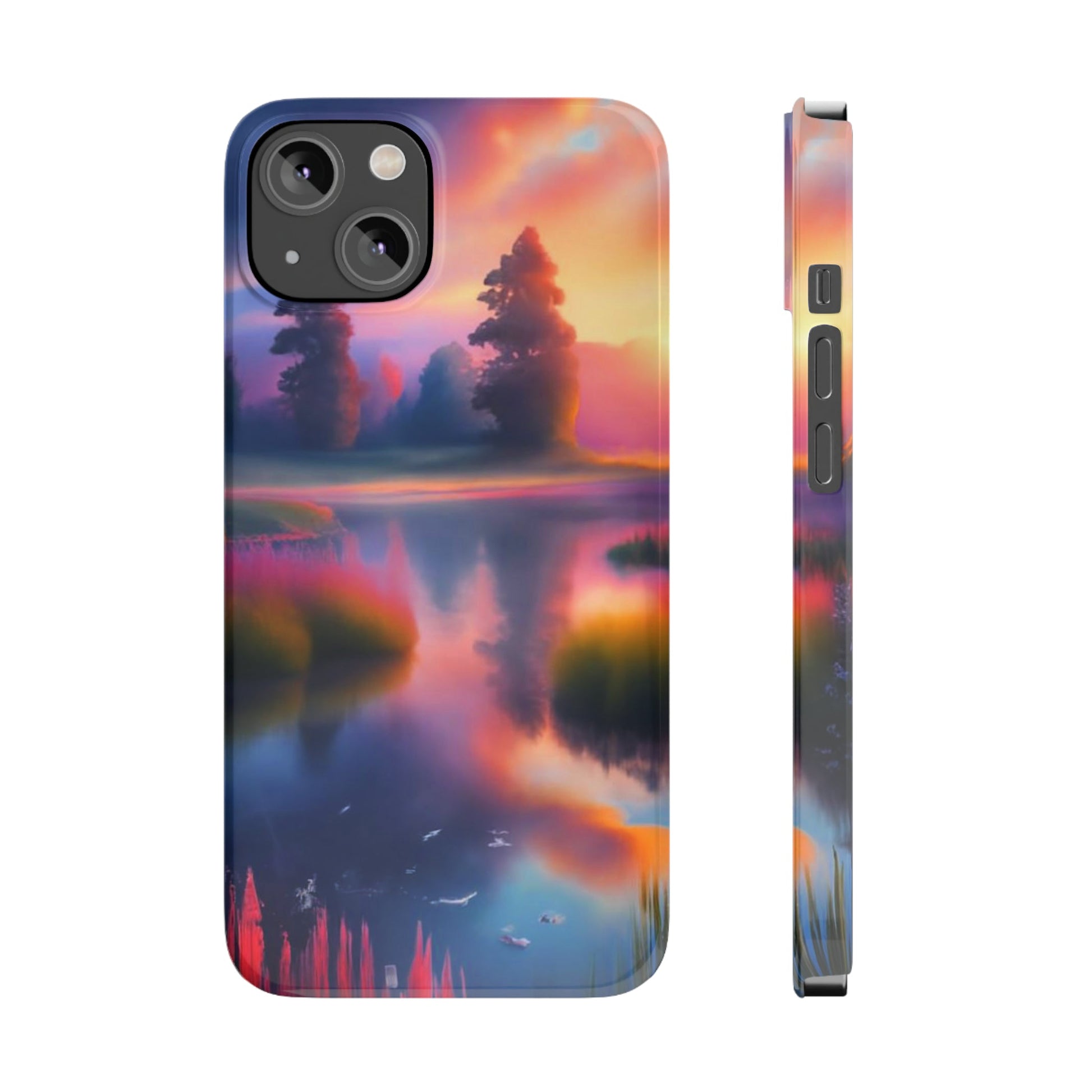 Blurry Morning Slim Phone Case - Colorwink