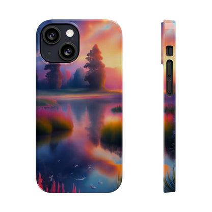 Blurry Morning Slim Phone Case - Colorwink