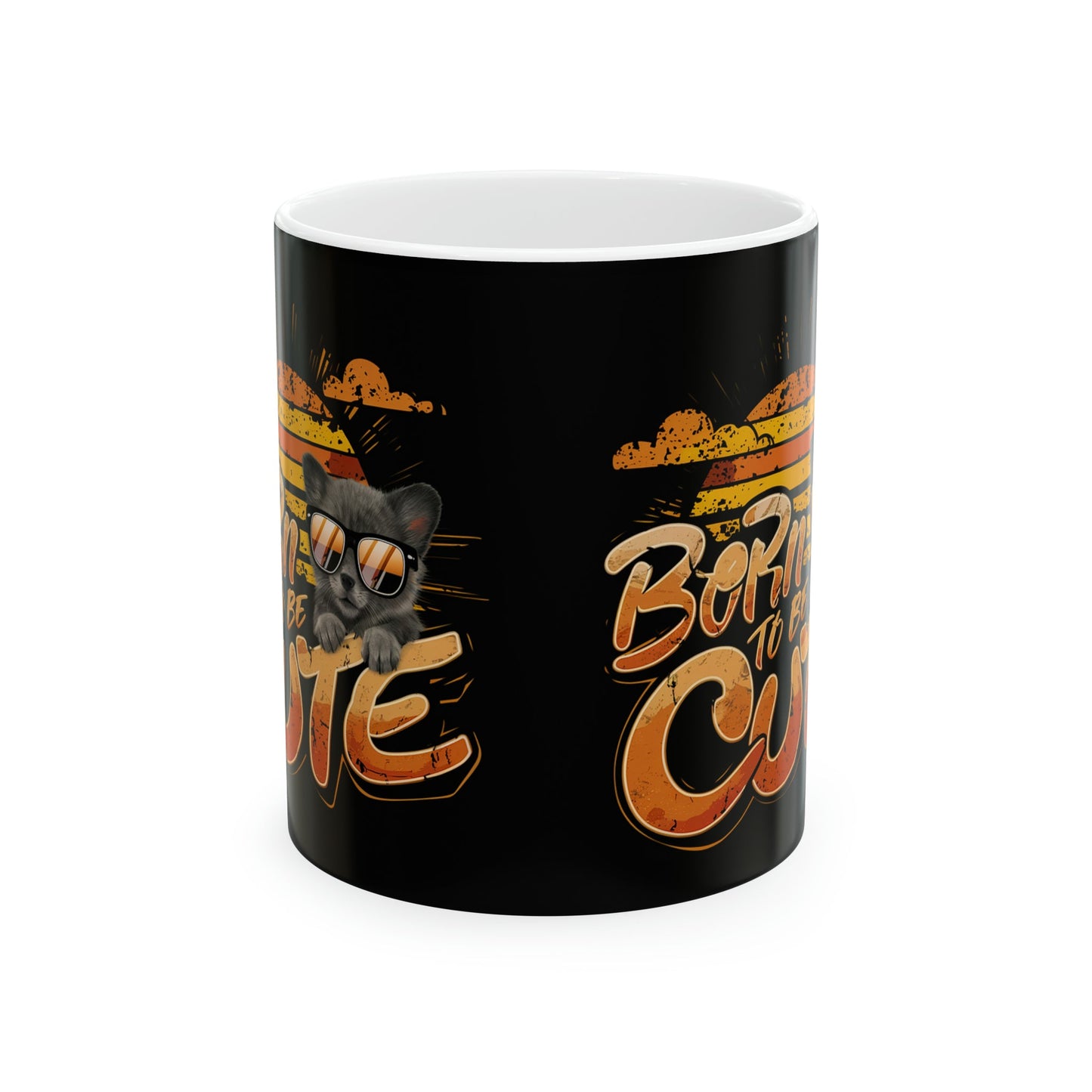 Born To Be Cute Coffee Mug - Colorwink