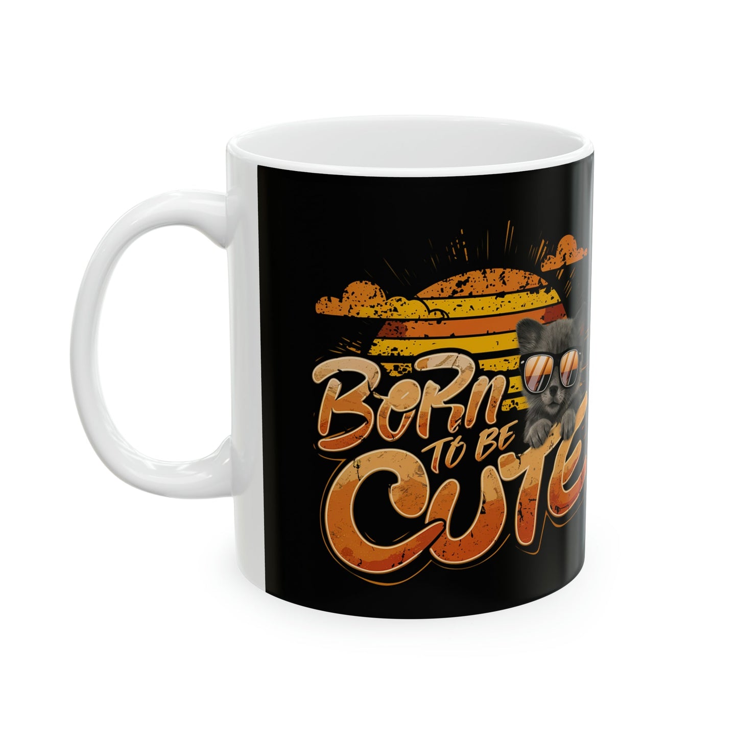 Born To Be Cute Coffee Mug - Colorwink