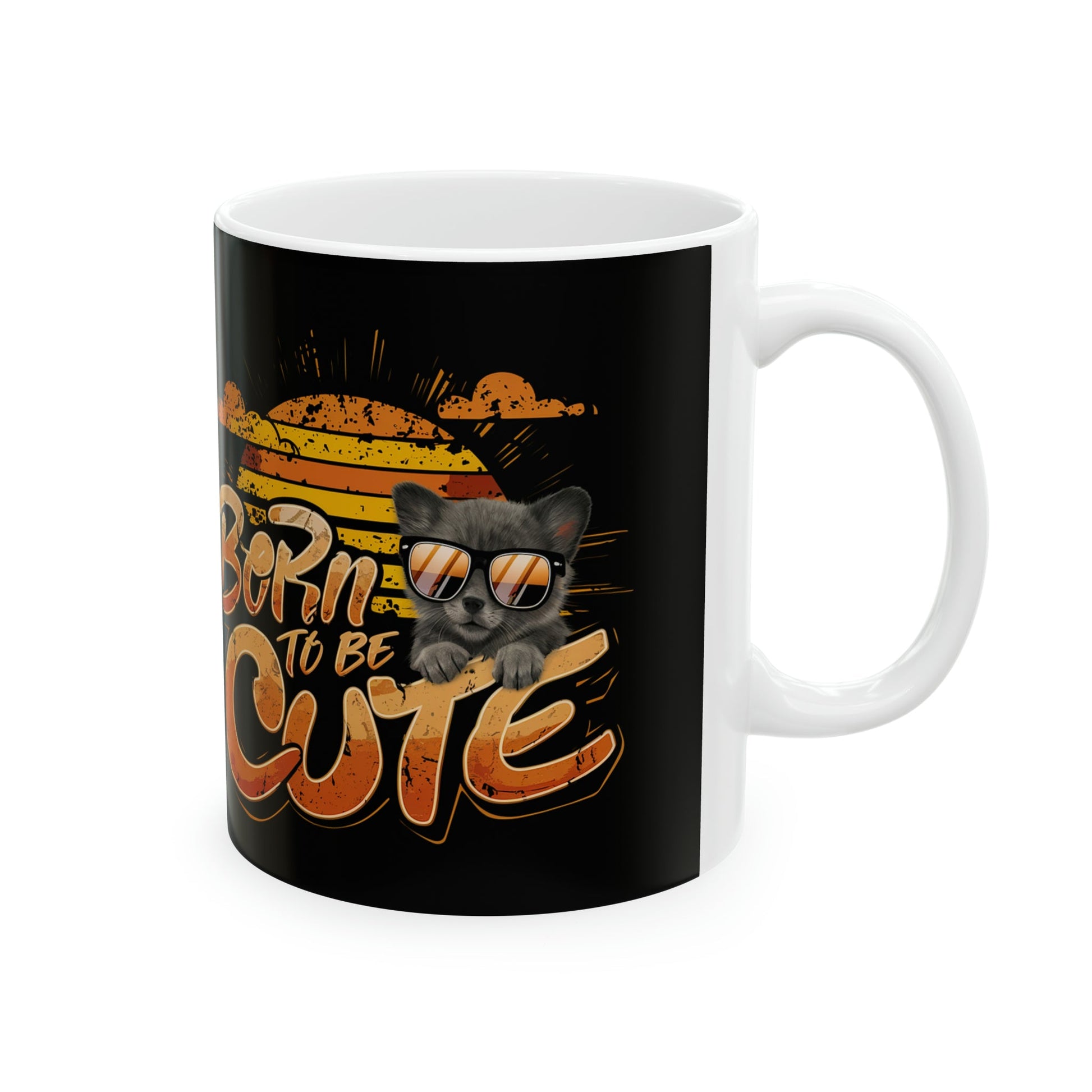 Born To Be Cute Coffee Mug - Colorwink