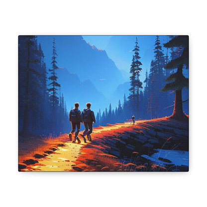 Boys Going Home Art Canvas - Colorwink