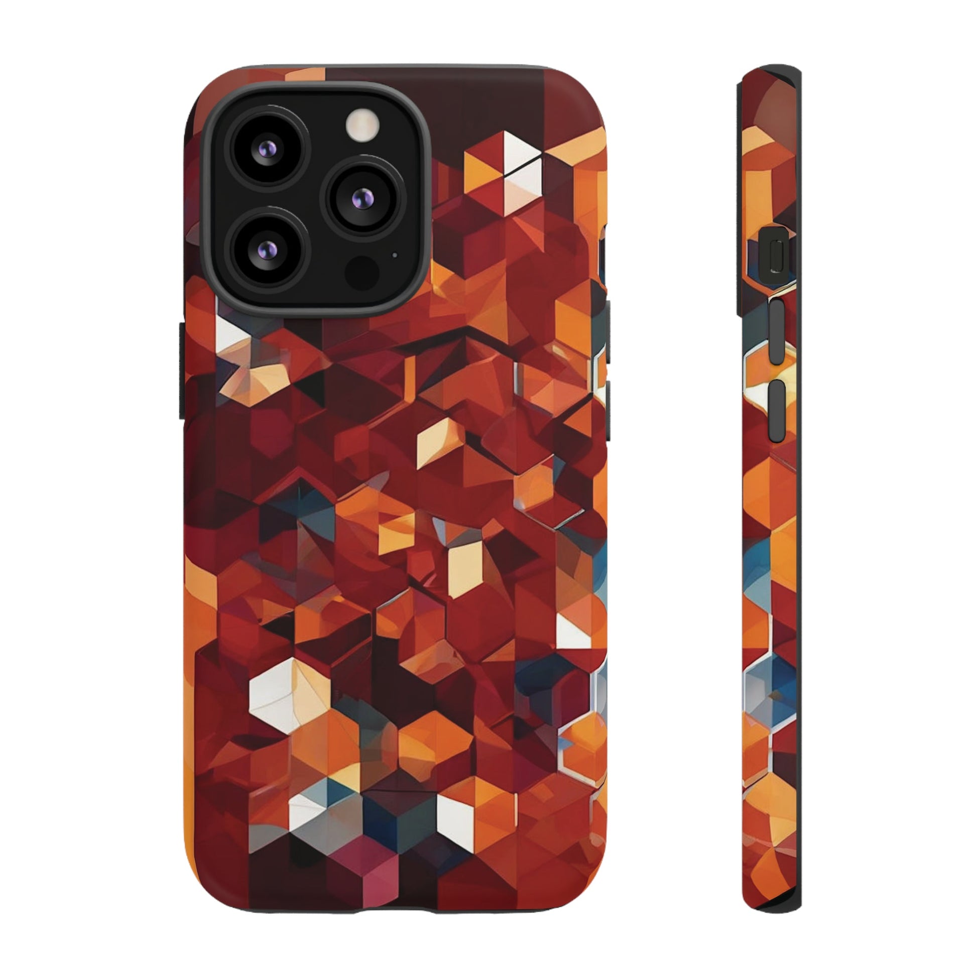 Brown Honeycomb Tough Case - Colorwink