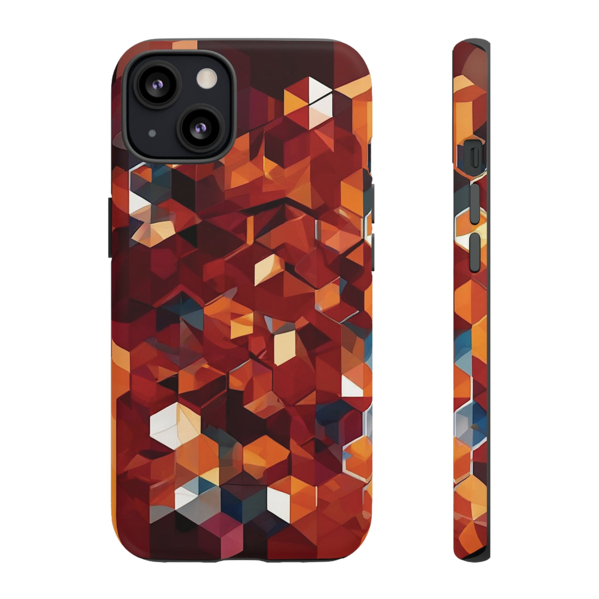 Brown Honeycomb Tough Case - Colorwink