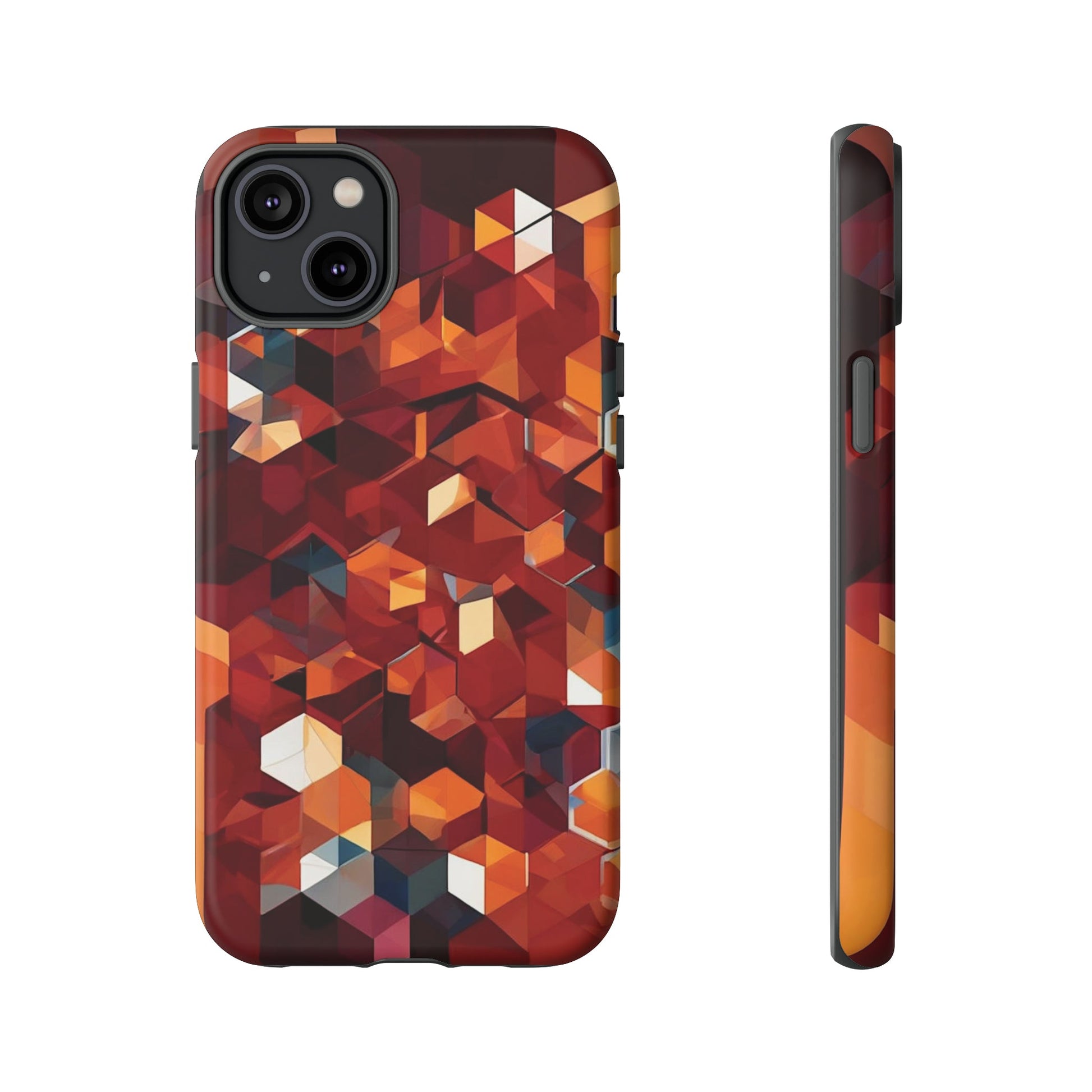 Brown Honeycomb Tough Case - Colorwink