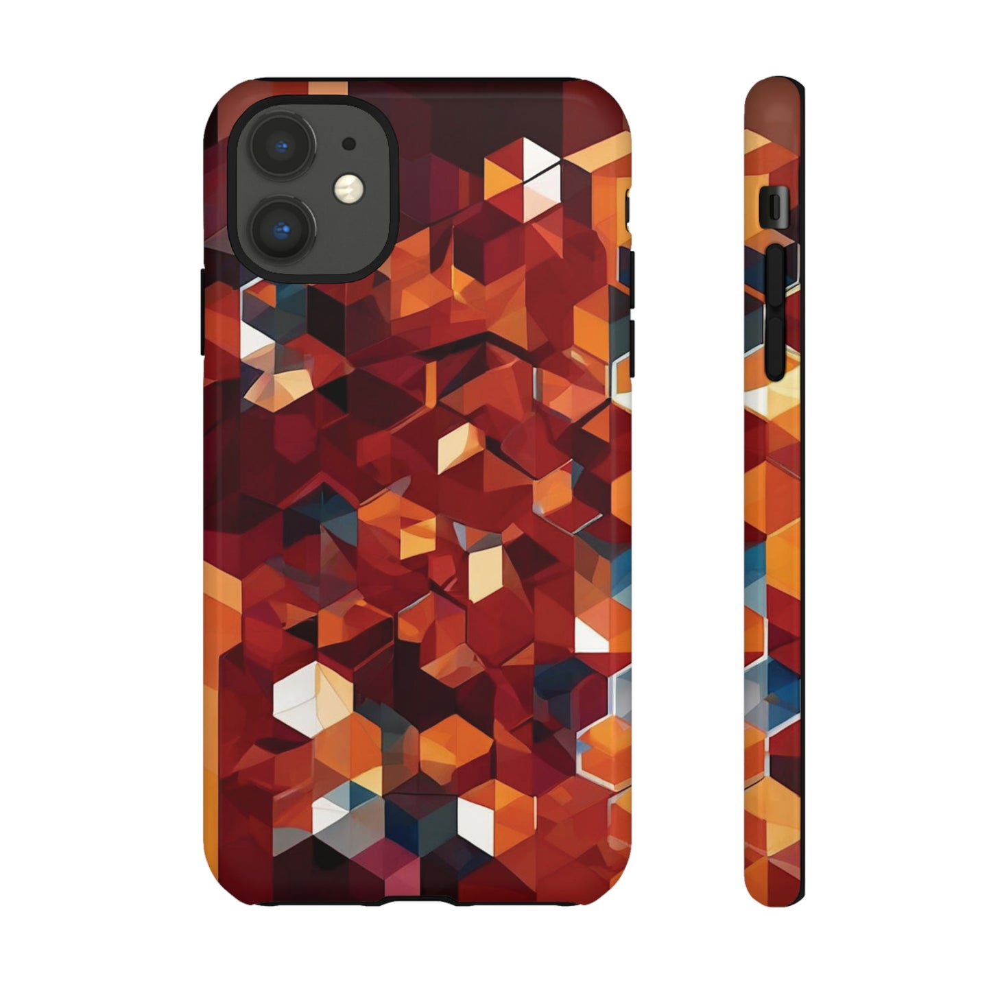 Brown Honeycomb Tough Case - Colorwink