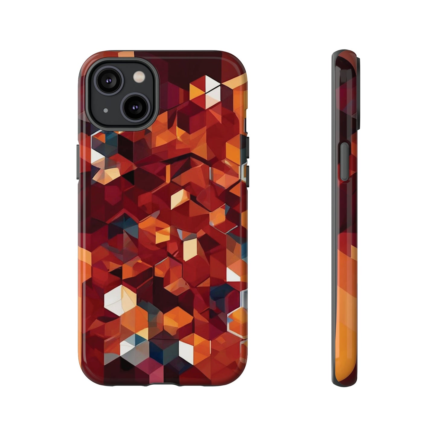 Brown Honeycomb Tough Case - Colorwink