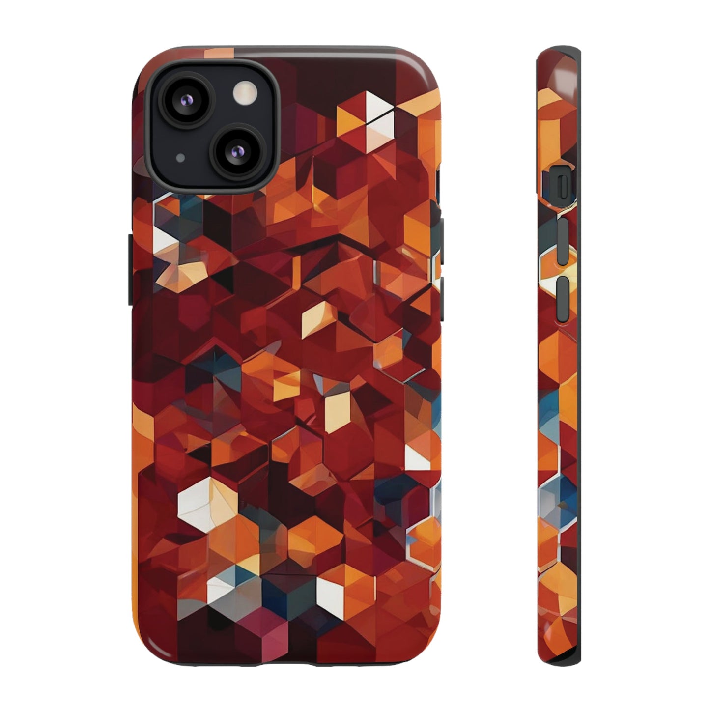 Brown Honeycomb Tough Case - Colorwink