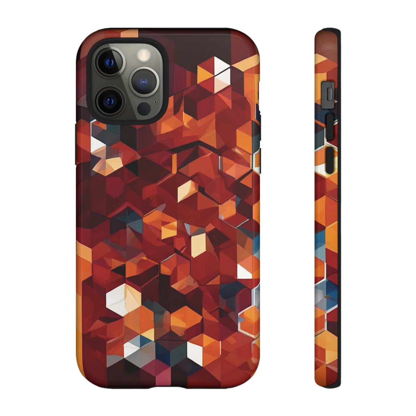 Brown Honeycomb Tough Case - Colorwink