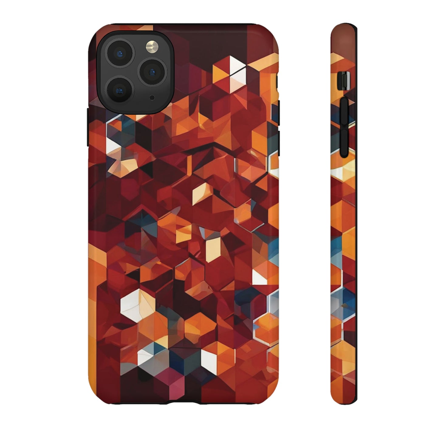 Brown Honeycomb Tough Case - Colorwink