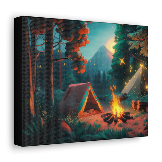 Campers Paradise Art Canvas - Colorwink