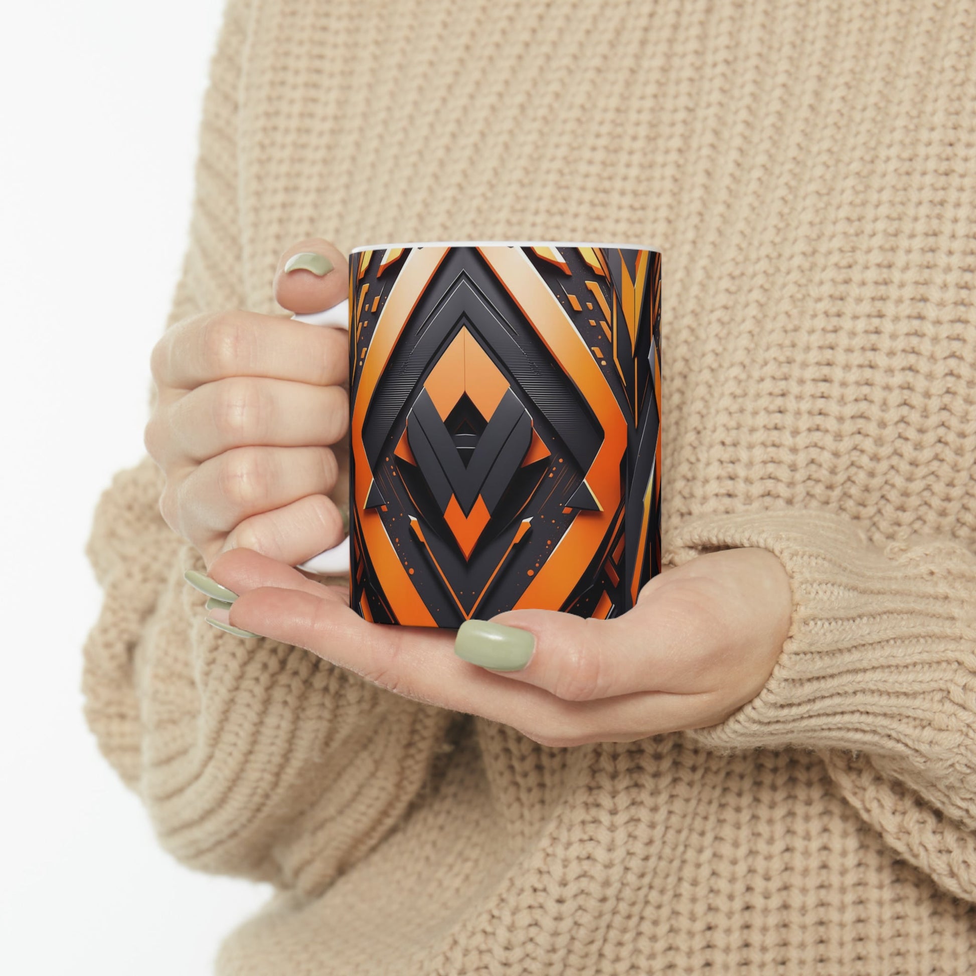 Carbon Fiber Pattern Coffee Mug - Colorwink