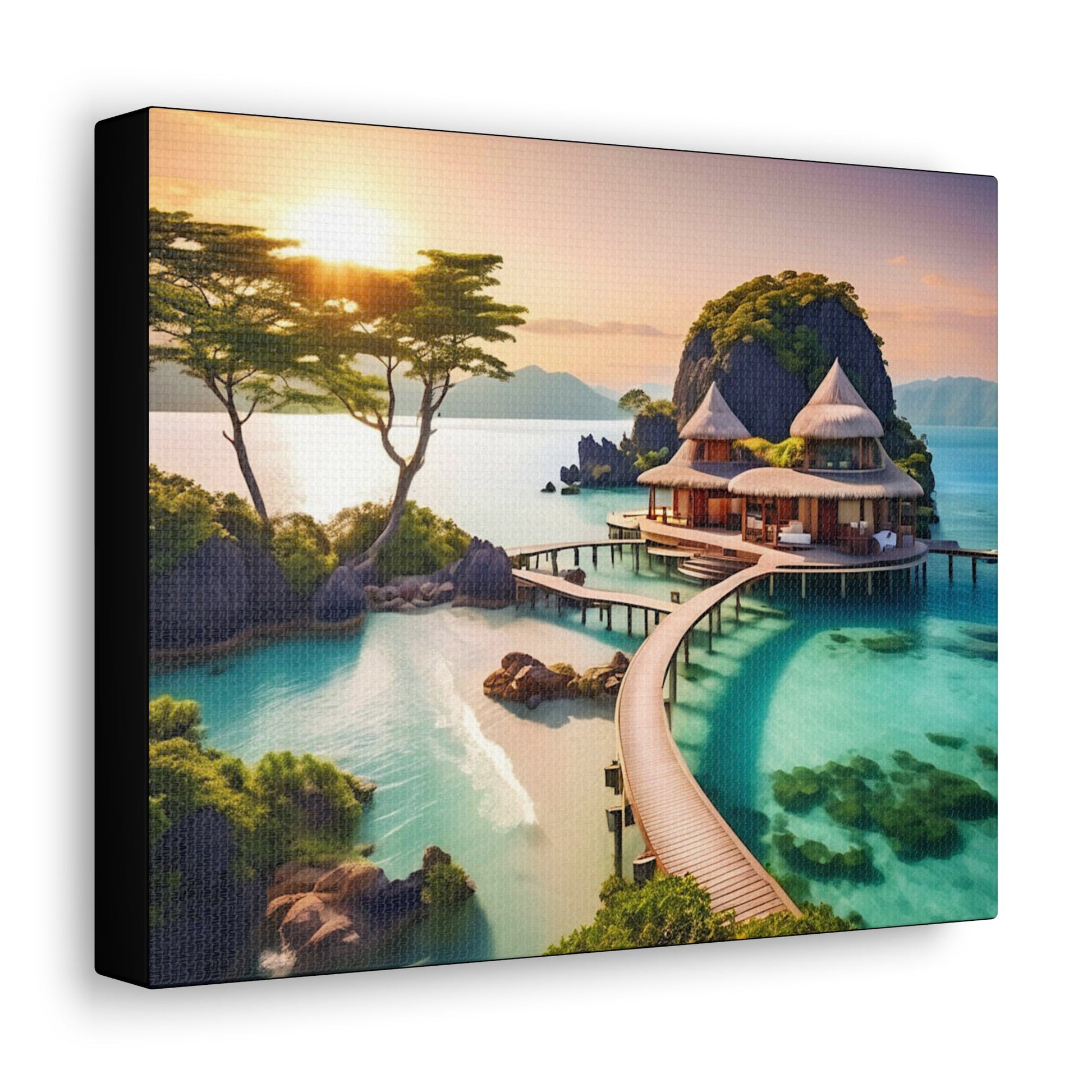 Caribbean Resort Canvas - Colorwink