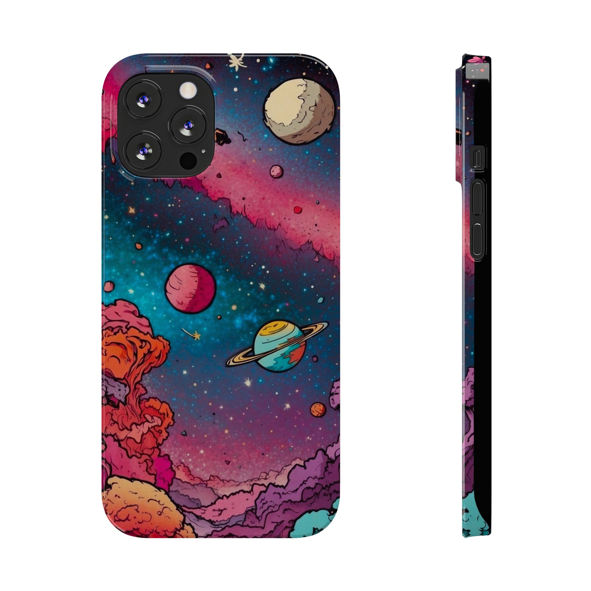 Cartoon Cosmos Slim Phone Cases - Colorwink