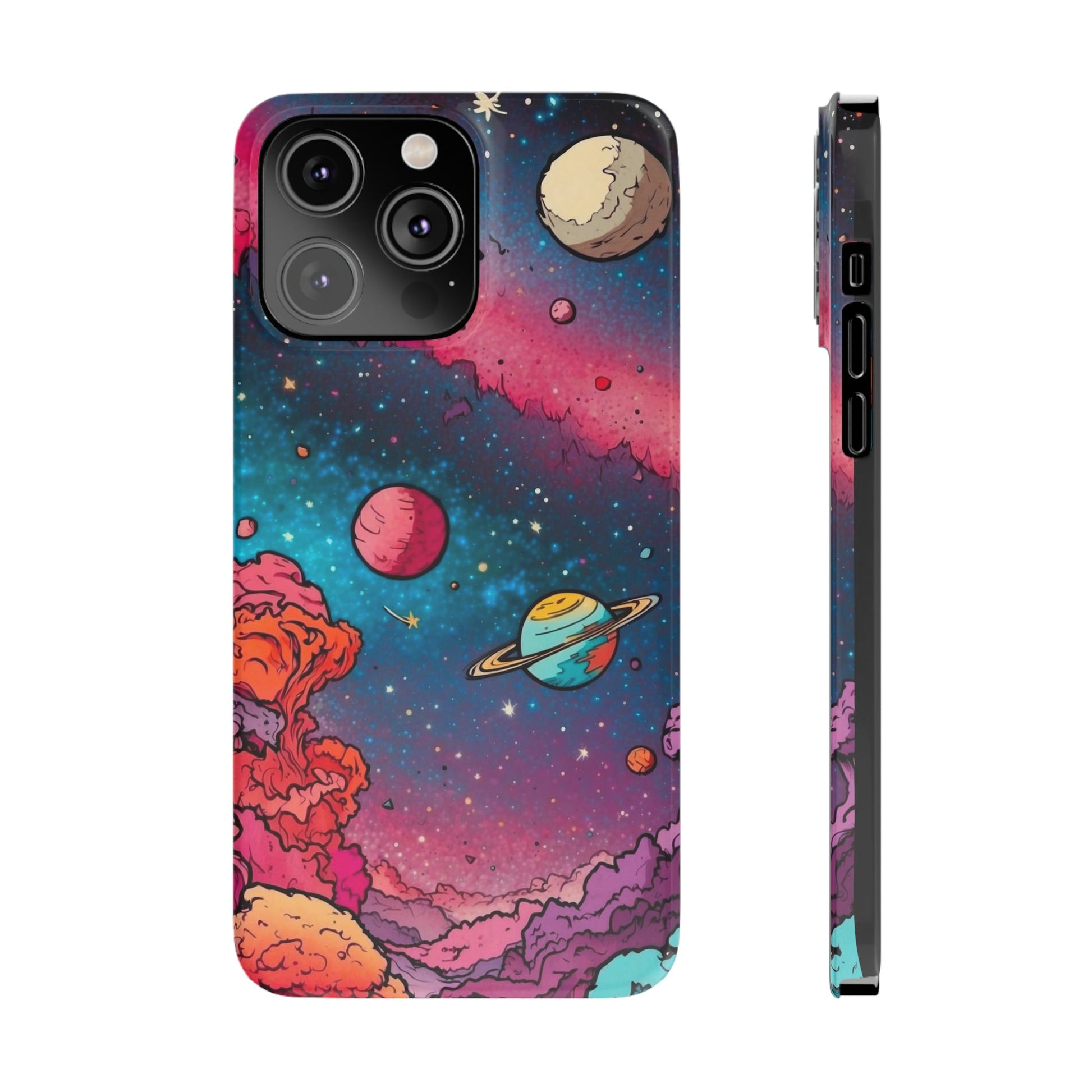 Cartoon Cosmos Slim Phone Cases - Colorwink