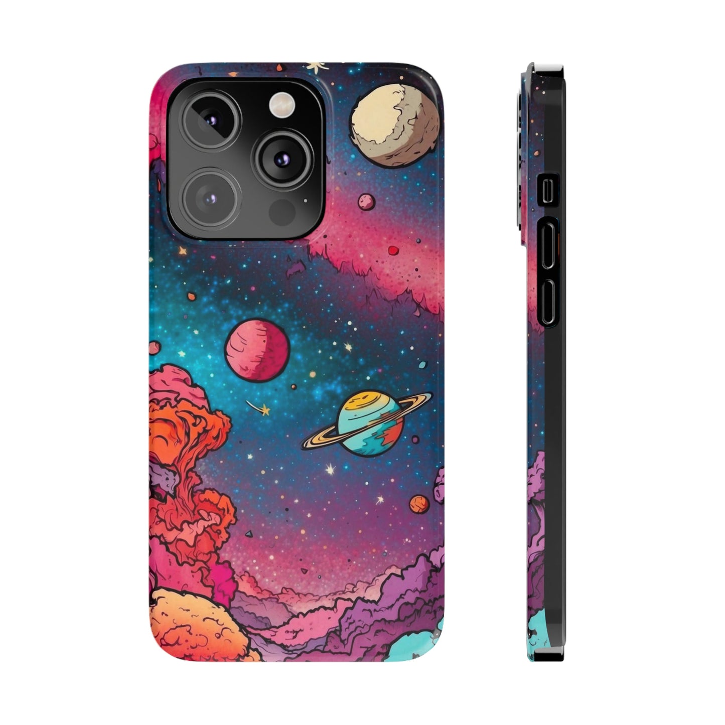 Cartoon Cosmos Slim Phone Cases - Colorwink