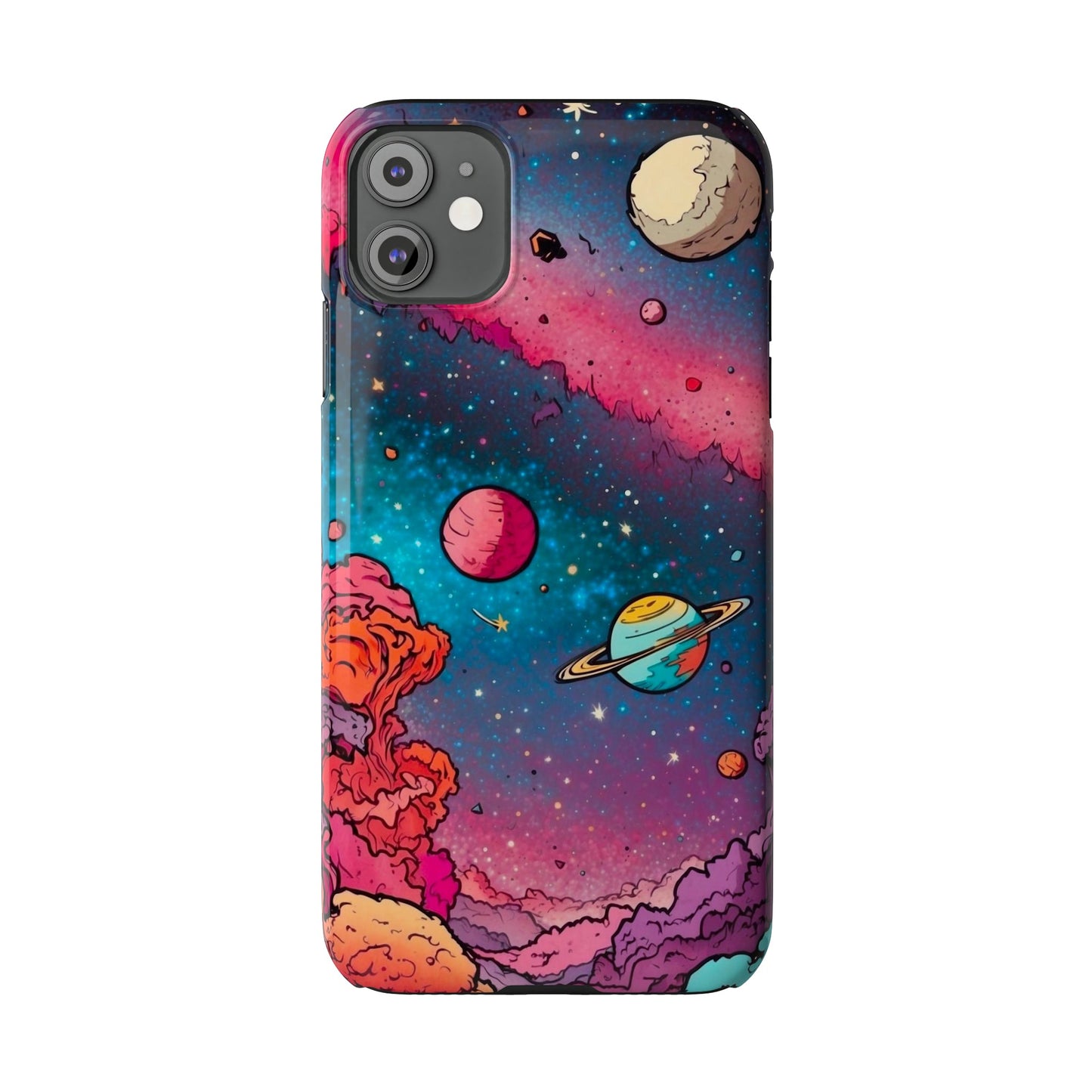 Cartoon Cosmos Slim Phone Cases - Colorwink