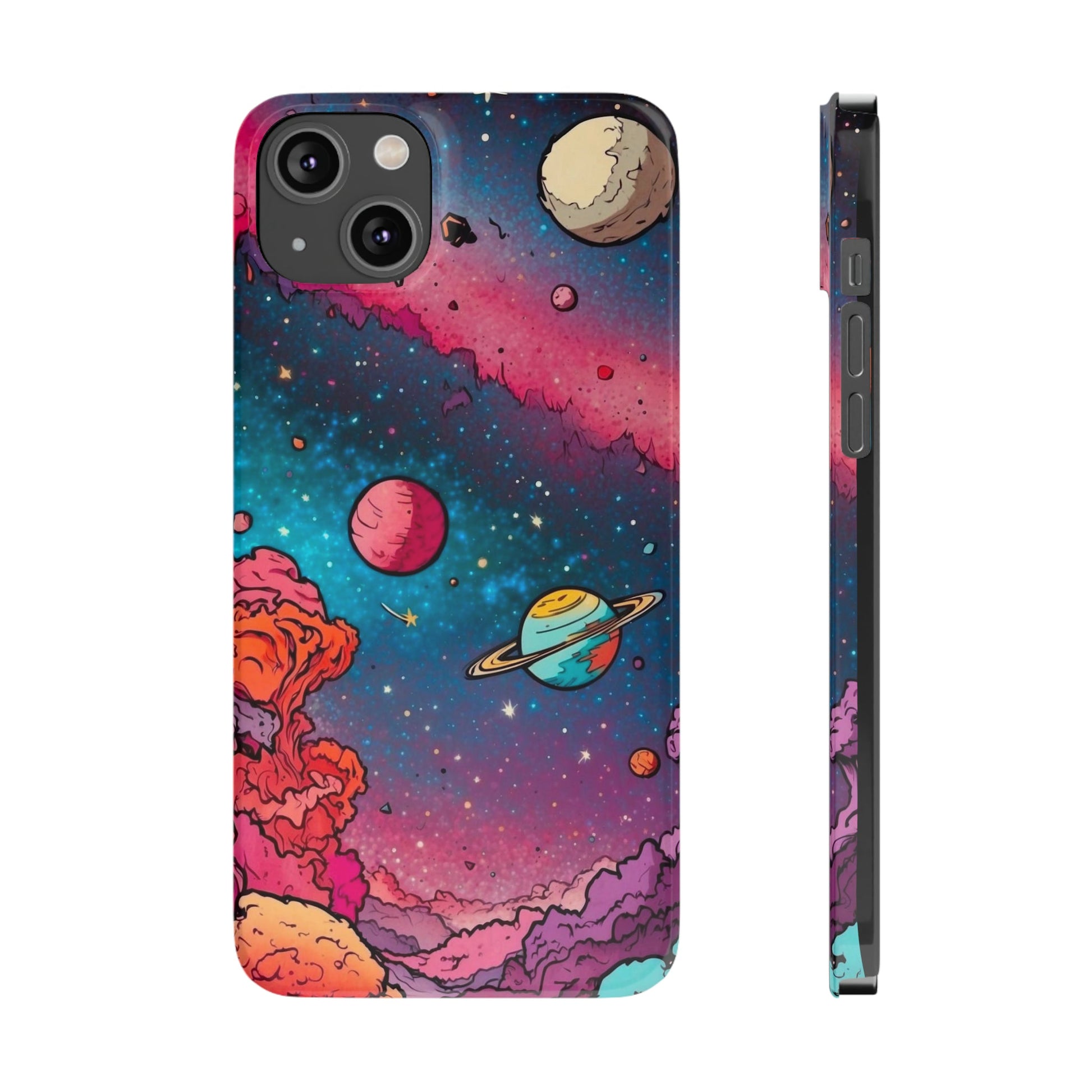 Cartoon Cosmos Slim Phone Cases - Colorwink