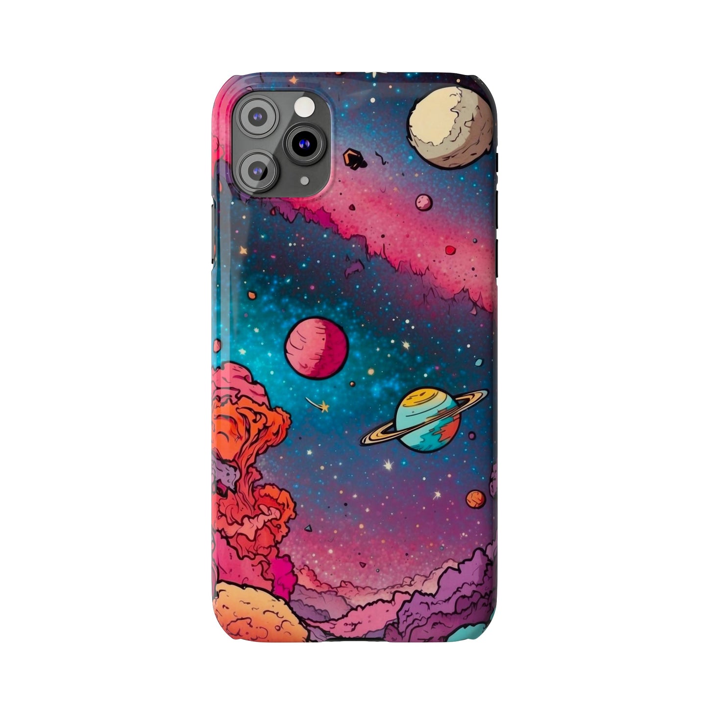 Cartoon Cosmos Slim Phone Cases - Colorwink