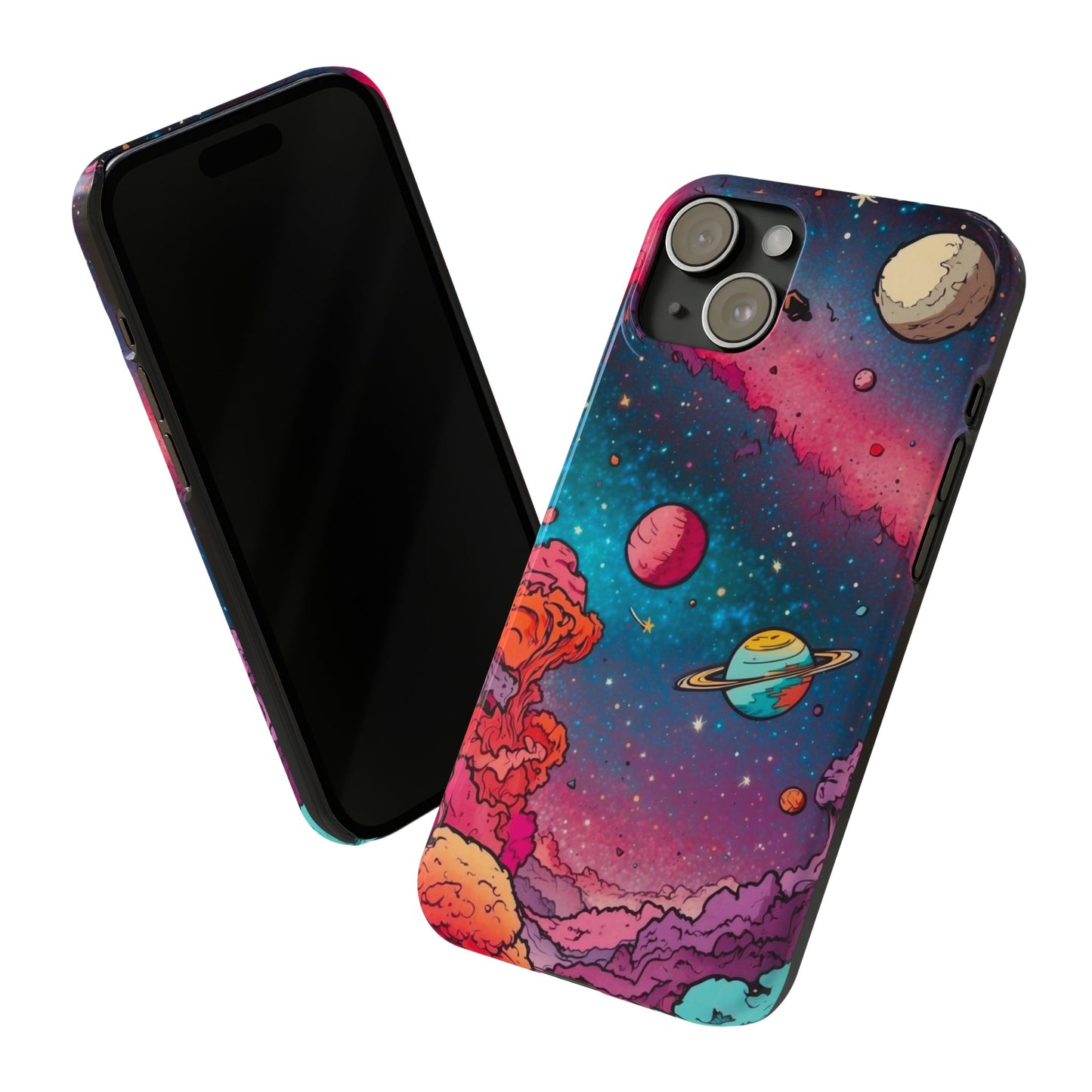 Cartoon Cosmos Slim Phone Cases - Colorwink