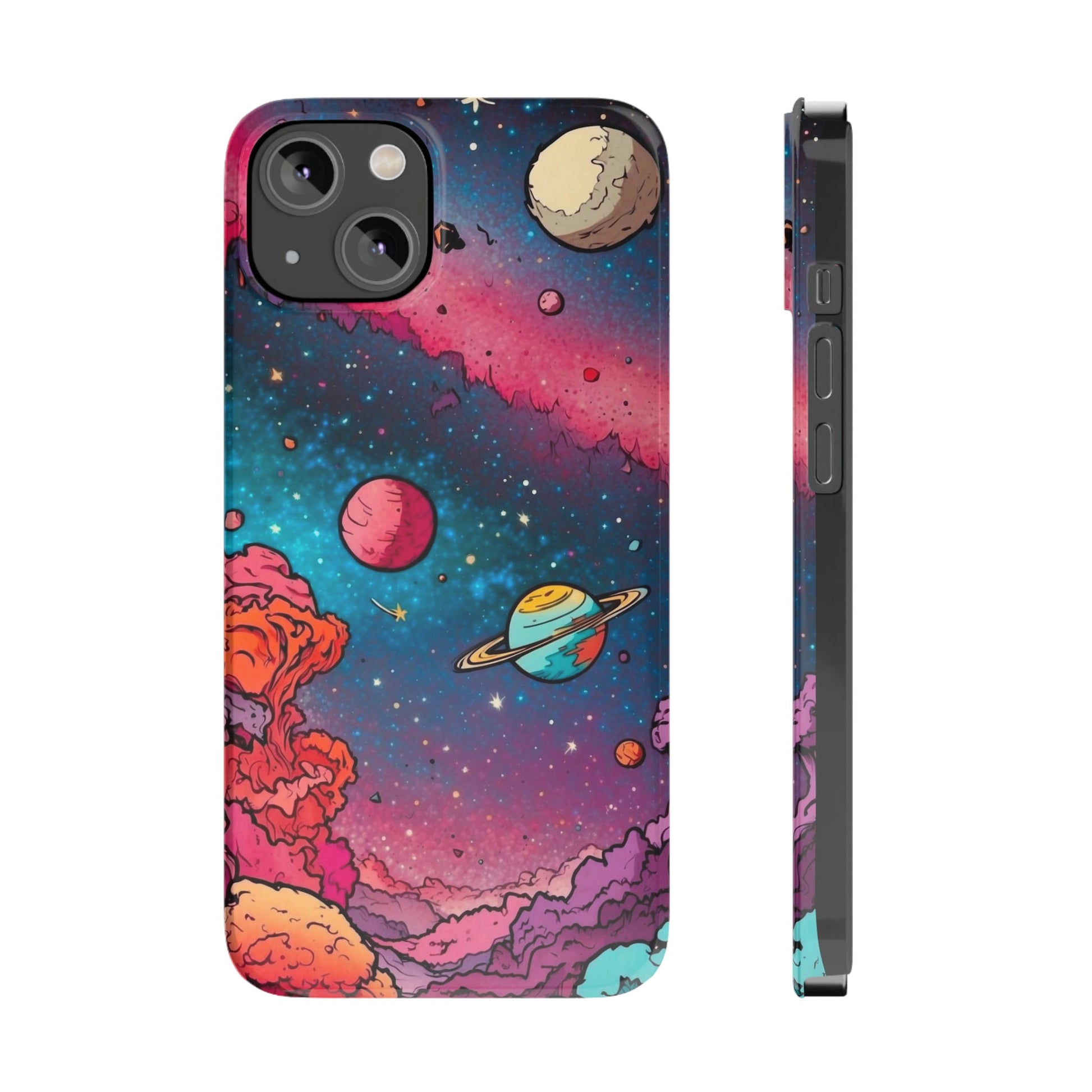 Cartoon Cosmos Slim Phone Cases - Colorwink