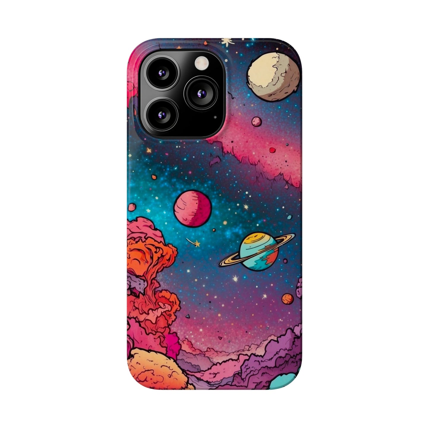 Cartoon Cosmos Slim Phone Cases - Colorwink