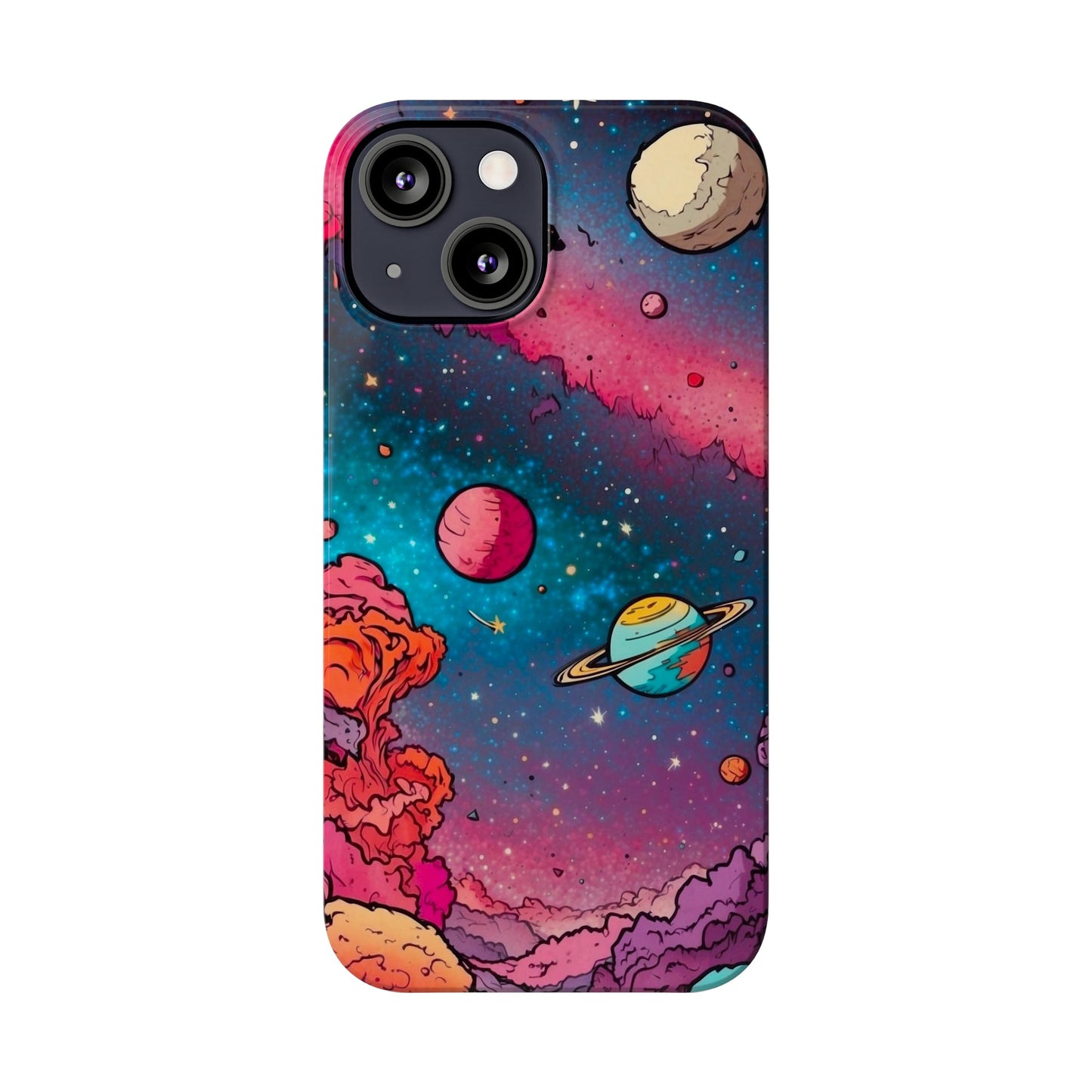 Cartoon Cosmos Slim Phone Cases - Colorwink