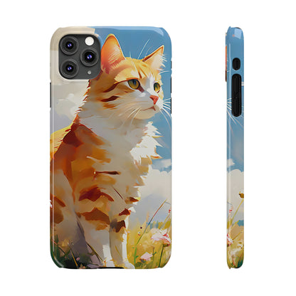 Cat Acrylic Painting Slim Phone Case - Colorwink