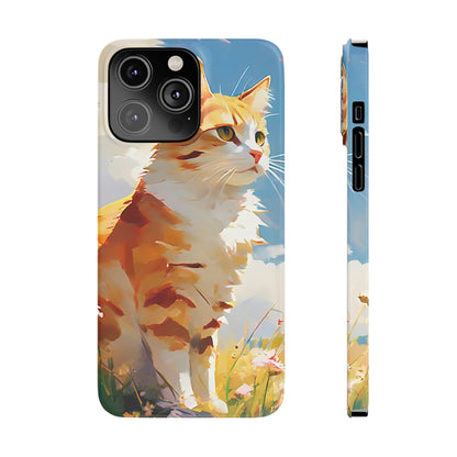 Cat Acrylic Painting Slim Phone Case - Colorwink