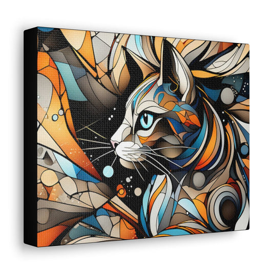 Cat Mural Art Canvas - Colorwink