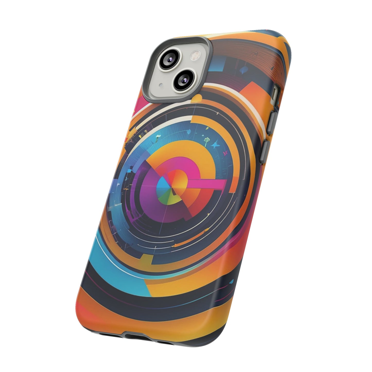 Circular Abstract Tough Case - Colorwink