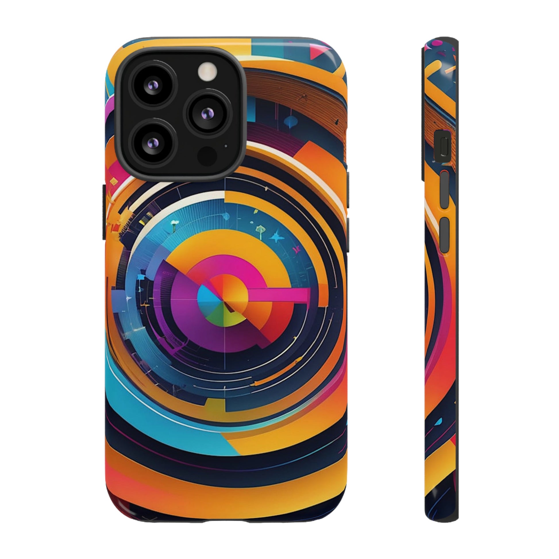 Circular Abstract Tough Case - Colorwink