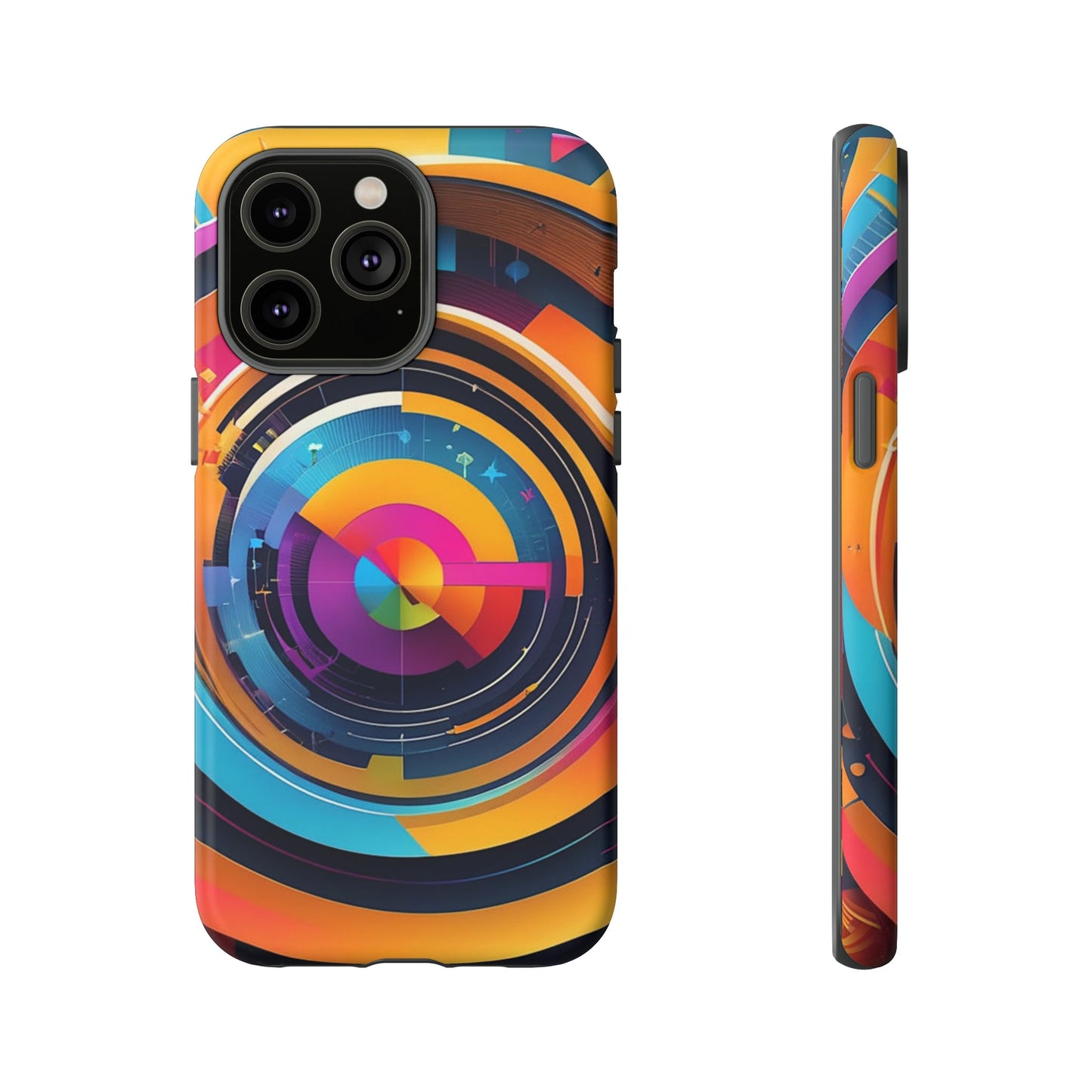 Circular Abstract Tough Case - Colorwink