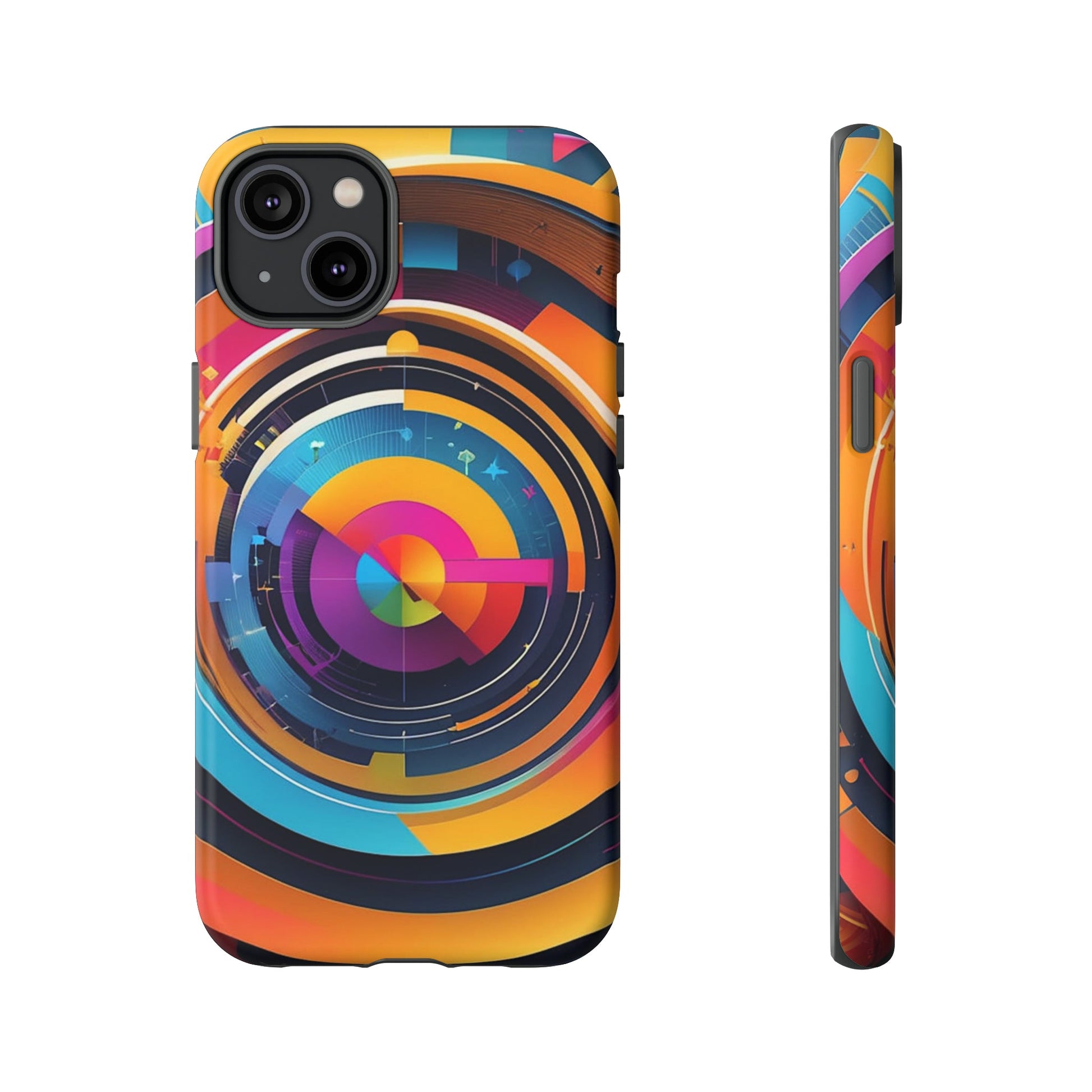 Circular Abstract Tough Case - Colorwink